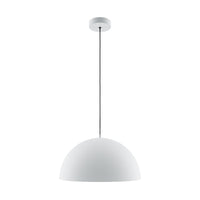 Lampadario Moderno Basic Colors Metallo Bianco 1 E27 Ip20