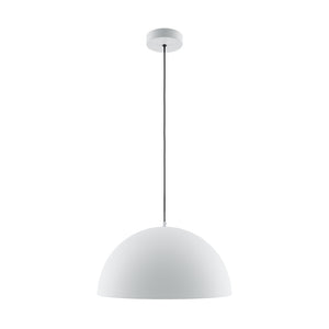 Lampadario Moderno Basic Colors Metallo Bianco 1 E27 Ip20