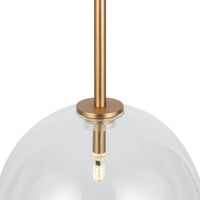 Lampada A Sospensione Moderno Mood 1 Luce G4 20W Metallo Ottone Ip20