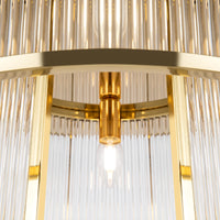 Plafoniera Moderna Frame 6 Luci E14 60W Metallo Oro Ip20