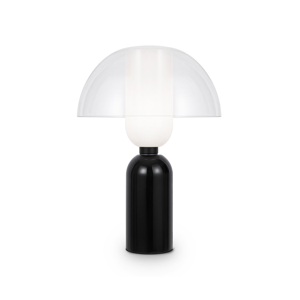 Lampada Da Tavolo Moderna Memory Metallo Nero 1 E14 Ip20