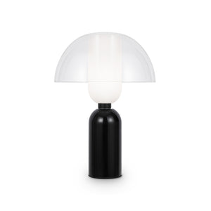 Lampada Da Tavolo Moderna Memory Metallo Nero 1 E14 Ip20