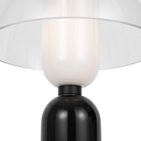 Lampada Da Tavolo Moderna Memory Metallo Nero 1 E14 Ip20