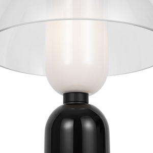 Lampada Da Tavolo Moderna Memory Metallo Nero 1 E14 Ip20