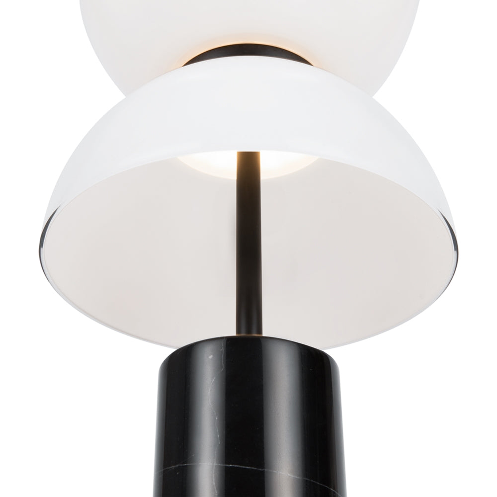 Lampada Da Tavolo Moderna Kyoto Led Integrato 11W Metallo Nero Ip20