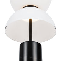 Lampada Da Tavolo Moderna Kyoto Led Integrato 11W Metallo Nero Ip20