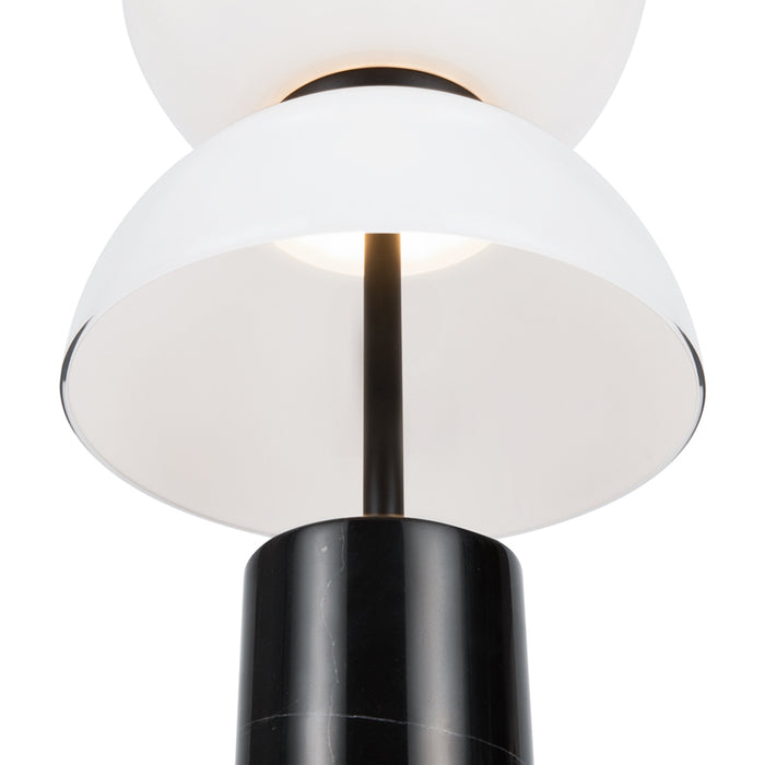 Lampada Da Tavolo Moderna Kyoto Led Integrato 11W Metallo Nero Ip20