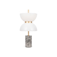 Lampada Da Tavolo Moderna Kyoto Metallo Grigio Led Integrato 11W Ip20