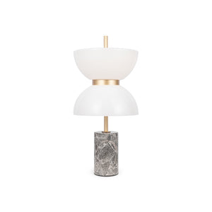 Lampada Da Tavolo Moderna Kyoto Metallo Grigio Led Integrato 11W Ip20