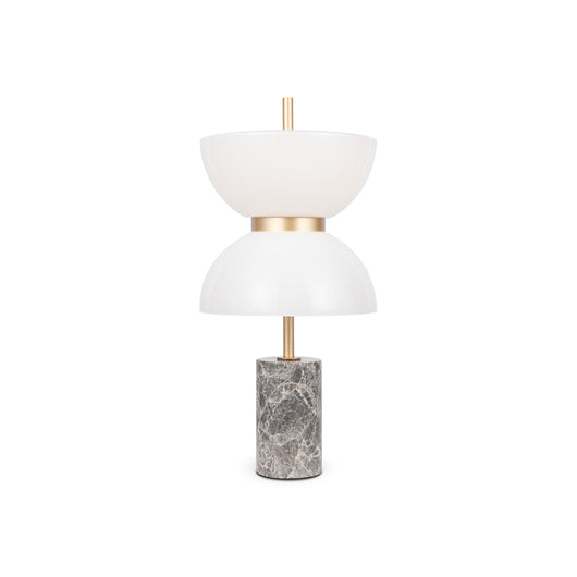 Lampada Da Tavolo Moderna Kyoto Metallo Grigio Led Integrato 11W Ip20