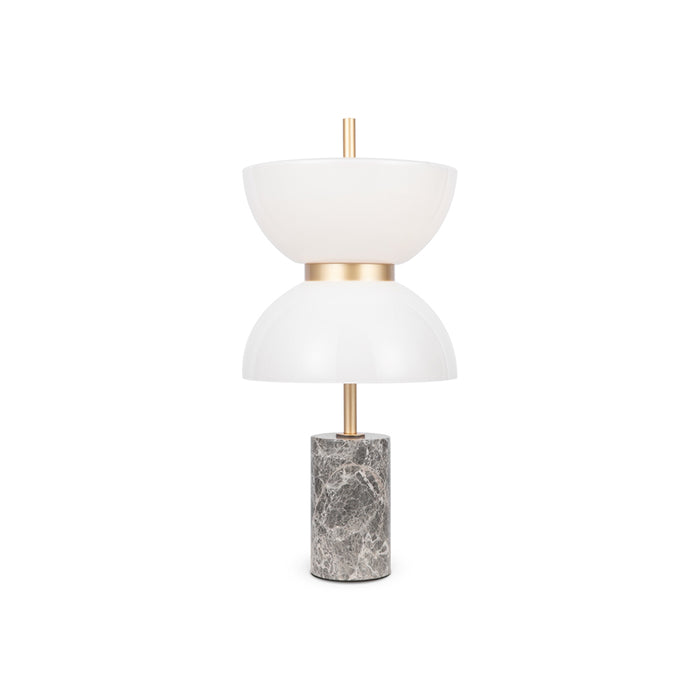 Lampada Da Tavolo Moderna Kyoto Metallo Grigio Led Integrato 11W Ip20