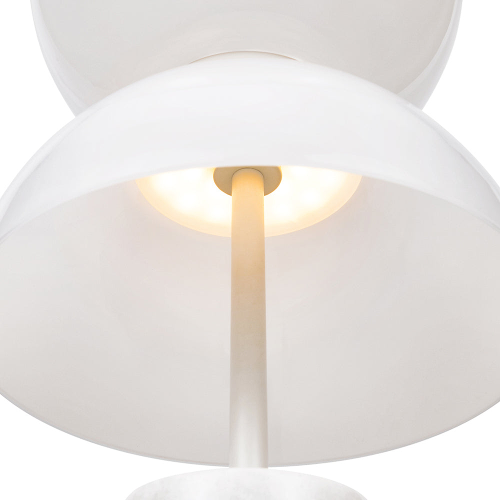 Lampada Da Tavolo Moderna Kyoto Led Integrato 11W Metallo Bianco Ip20