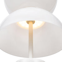 Lampada Da Tavolo Moderna Kyoto Led Integrato 11W Metallo Bianco Ip20