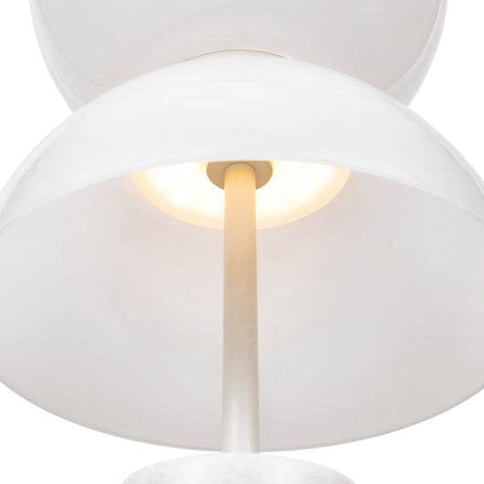 Lampada Da Tavolo Moderna Kyoto Led Integrato 11W Metallo Bianco Ip20