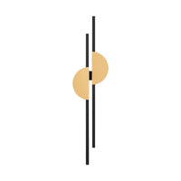 Applique Da Parete Moderna Skyline Led Integrato 23W Alluminio Nero Ip20