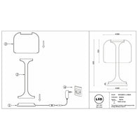 Lampada Da Tavolo Mod286Tl-L18B3K