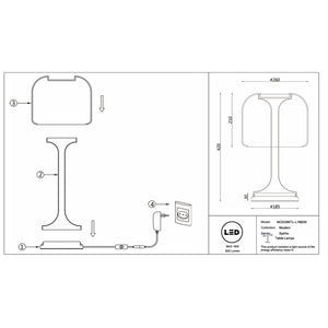 Lampada Da Tavolo Mod286Tl-L18B3K
