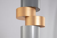 Lampadario A Sospensione Moderno Palette Metallo Multicolore 1 Luce Gu10 40W