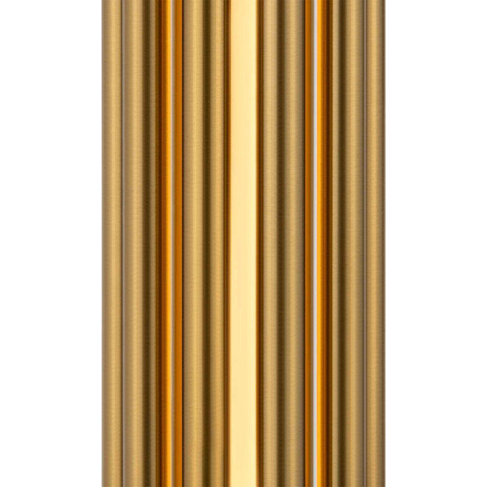 Applique Contemporanea Sonata Led Alluminio Ottone Diffusore Vetro Oro