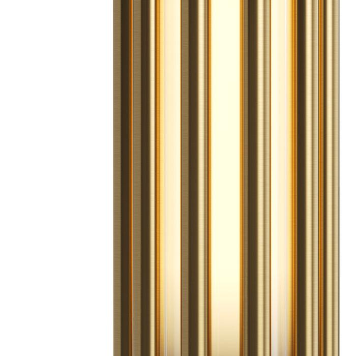 Applique Contemporanea Sonata Led Alluminio Ottone Diffusore Vetro Oro