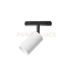 MODENA SP/P - FARETTO PROIETTORE REGOLABILE BIANCO PER BINARI 48V INCASTRO MAGNETICO LED 3000K 502LM 8W