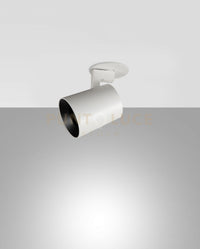 MODO INCASSO SPOT  BIANCO 1 LUCE ALLUMINIO SPAZZOLATO ORIENTABILE  ATTACCO GU10 IP20 D.6,5CM