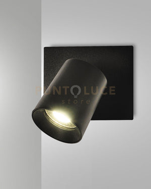 MODO SPOT  NERO 1 LUCE ALLUMINIO SPAZZOLATO ORIENTABILE  ATTACCO GU10 IP20