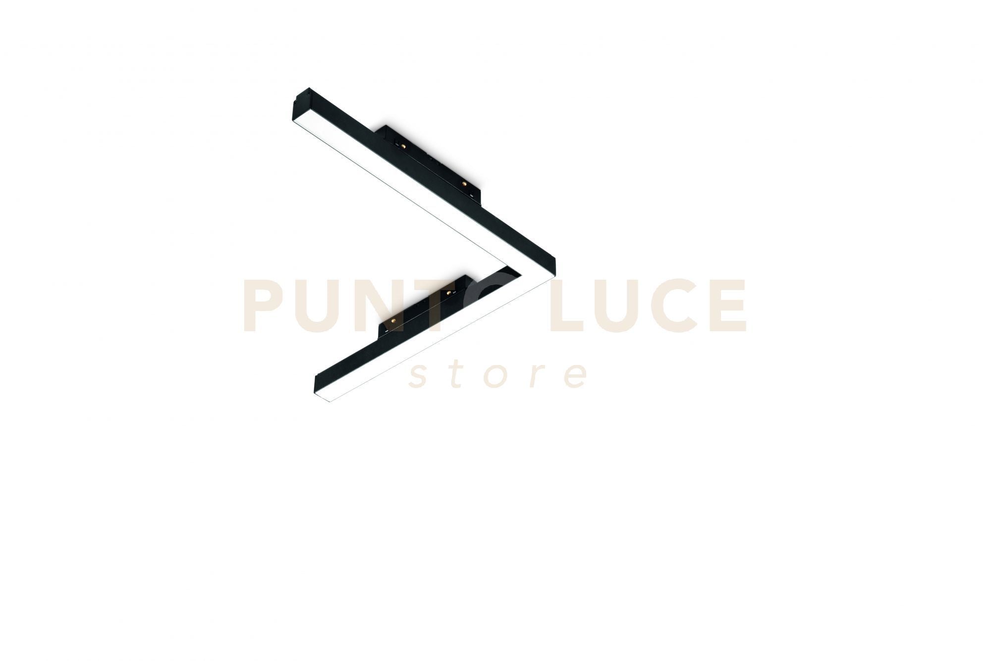 MODULO LED ANGOLARE ORIZZONTALE NERO 3000K 1872LM 24W 32+32CM