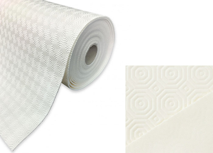 Mollettone Copritavolo Gommato Antiscivolo Protezione Tavolo Colore Bianco - 140x210 - Bianco