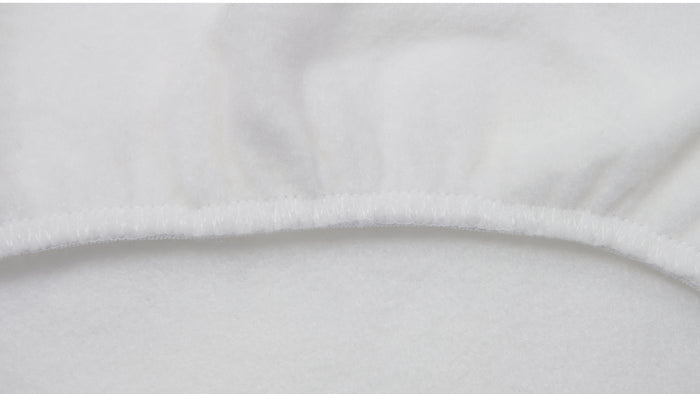 Copritavolo Mollettone SalvaTavolo SottoTovaglia Protezione Macchie Feltro Bianco Elastico Sul Bordo Made In Italy - 75x75 - Bianco