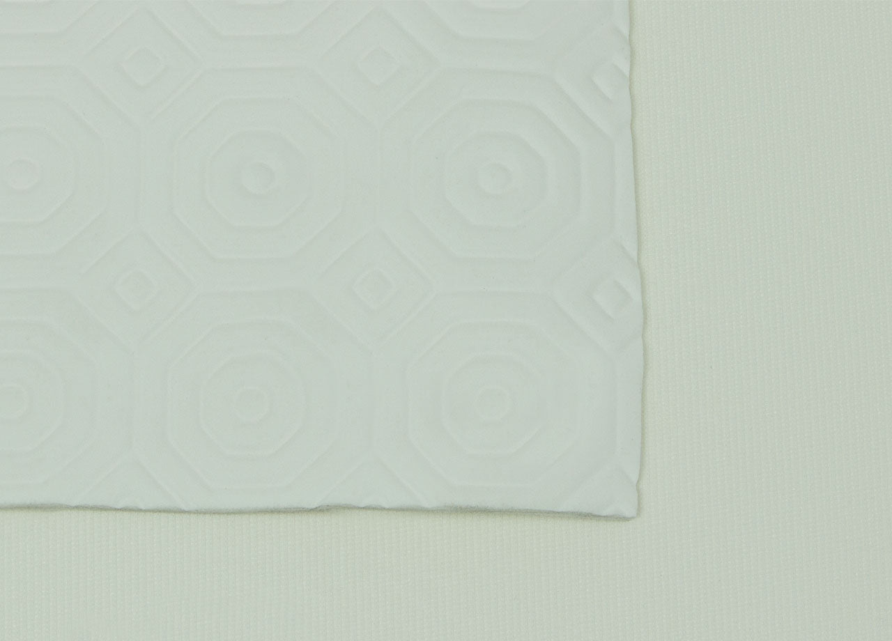 Mollettone Copritavolo Gommato Antiscivolo Protezione Tavolo Colore Bianco - 140x210 - Bianco