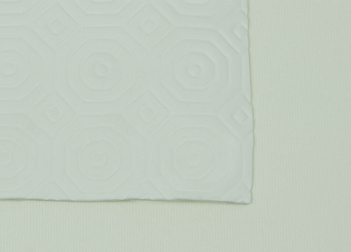 Mollettone Copritavolo Gommato Antiscivolo Protezione Tavolo Colore Bianco - 140x140 - Bianco