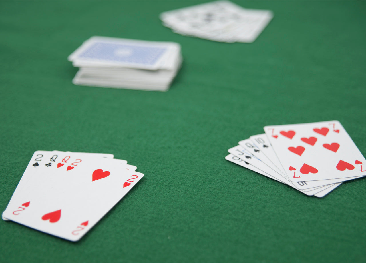Copritavolo Sotto Tovaglia Verde Panno Carte Poker Tappeto Giochi Da Tavolo - diam. 135cm - Poker