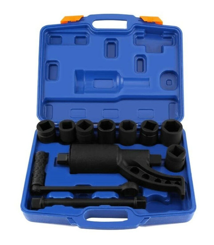 MOLTIPLICATORE DI FORZA CHIAVE SVITA BULLONI RUOTE CAMION TRATTORI CON 7 BUSSOLE