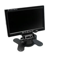 MONITOR LCD 7" POLLICI TFT AUTO CAMPER POGGIATESTA A COLORI BASE REGOLABILE