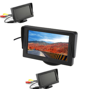 MONITOR LCD TFT 4,3” A COLORI AUTO CAMPER PER TELECAMERA RETROMARCIA REAR VIEW