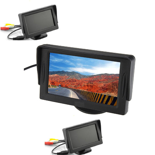 MONITOR LCD TFT 4,3” A COLORI AUTO CAMPER PER TELECAMERA RETROMARCIA REAR VIEW