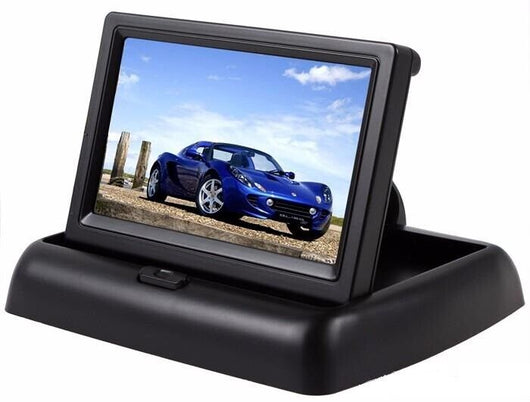MONITOR LCD TFT A COLORI 4.3” PARCHEGGIO A SCOMPARSA PER TELECAMERA RETROMARCIA