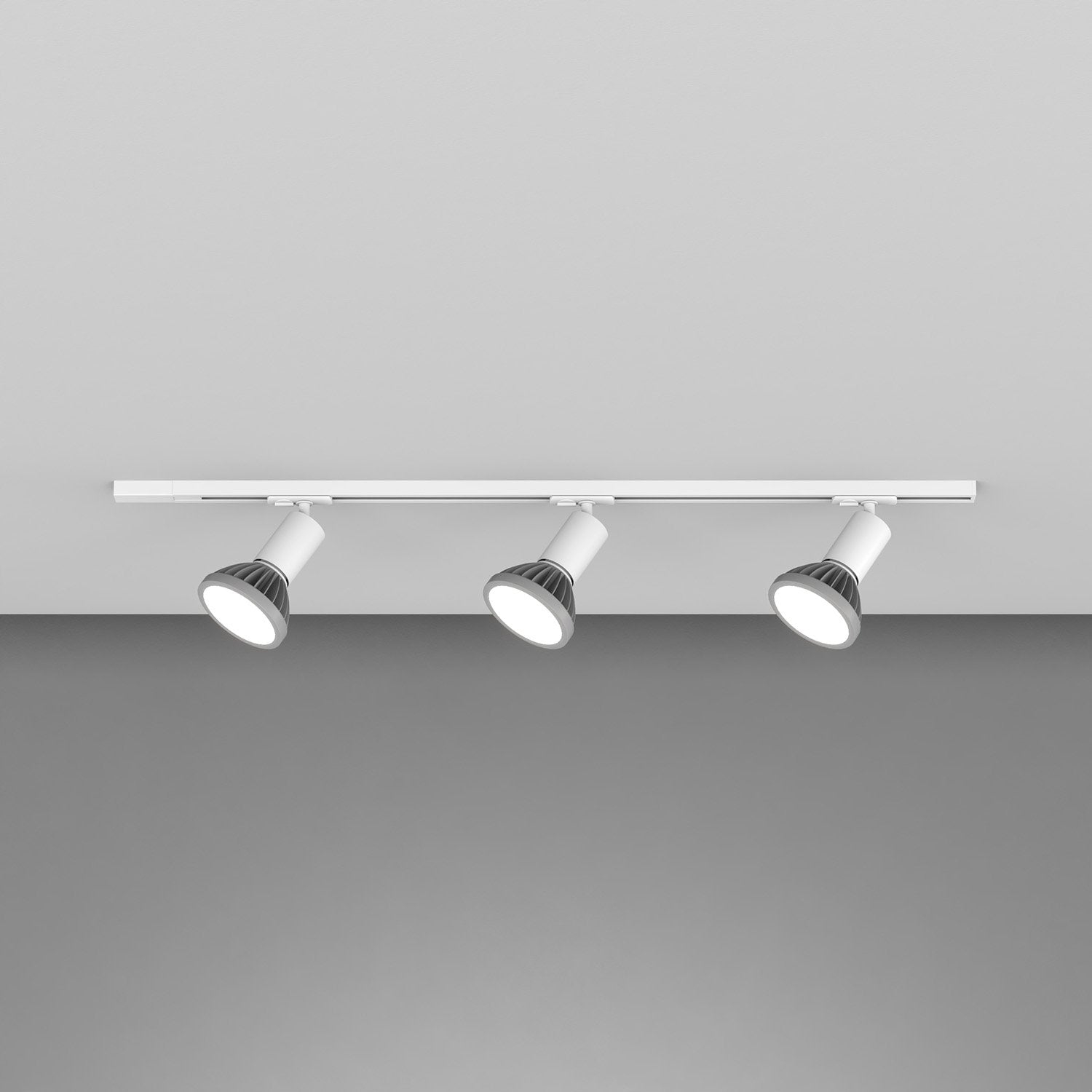 Kit Binario Moderno Mono Amos Kit Metallo Bianco 3 Luci E27