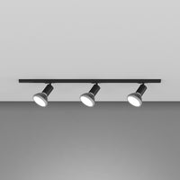 Kit Binario Moderno Mono Amos Kit Metallo Nero 3 Luci E27