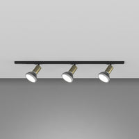 Kit Binario Moderno Mono Amos Kit Metallo Oro 3 Luci E27