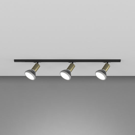 Kit Binario Moderno Mono Amos Kit Metallo Oro 3 Luci E27
