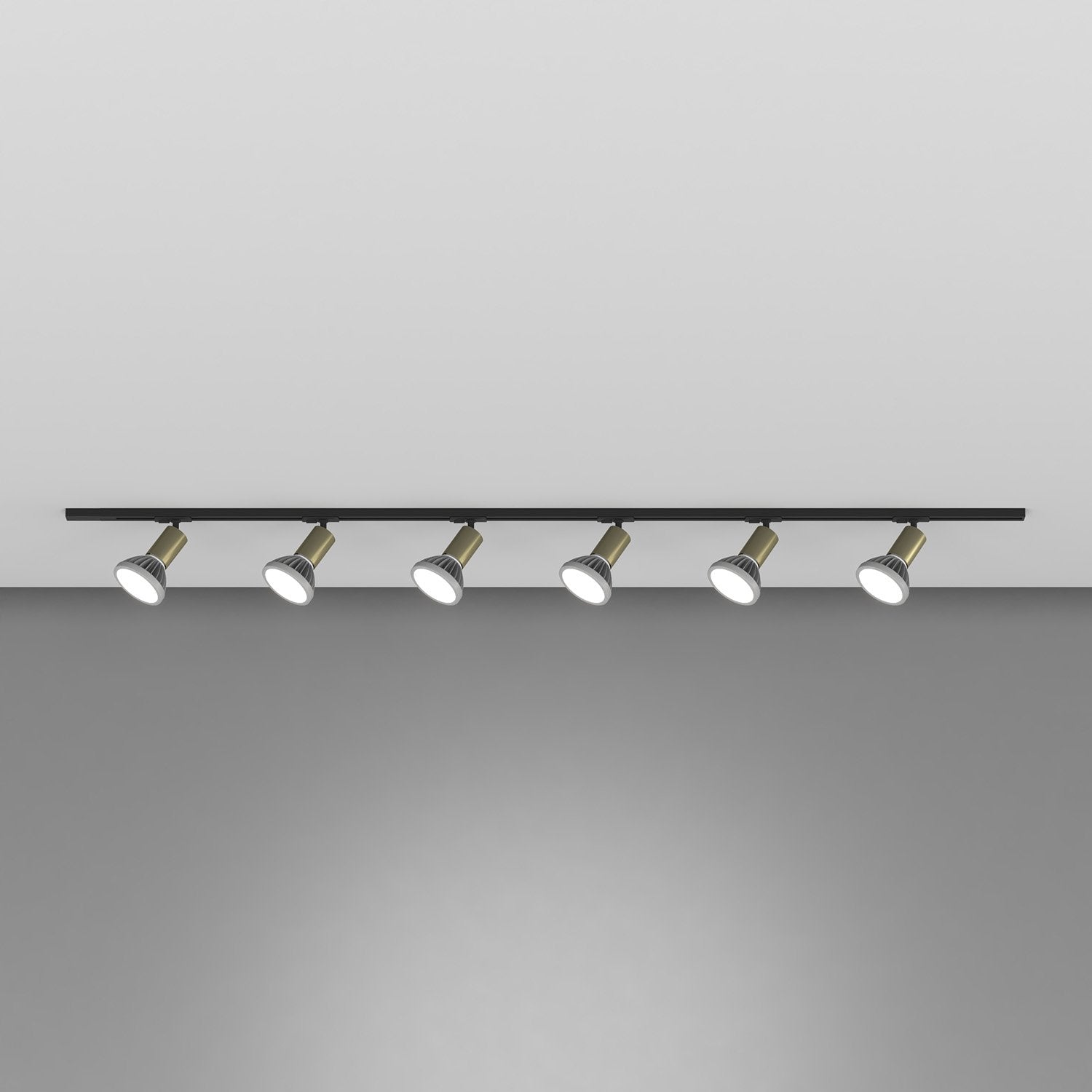 Kit Binario Moderno Mono Amos Kit Metallo Oro 6 Luci E27