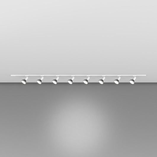 Kit Binario Moderno Mono Amos Kit Metallo Bianco 8 Luci E27