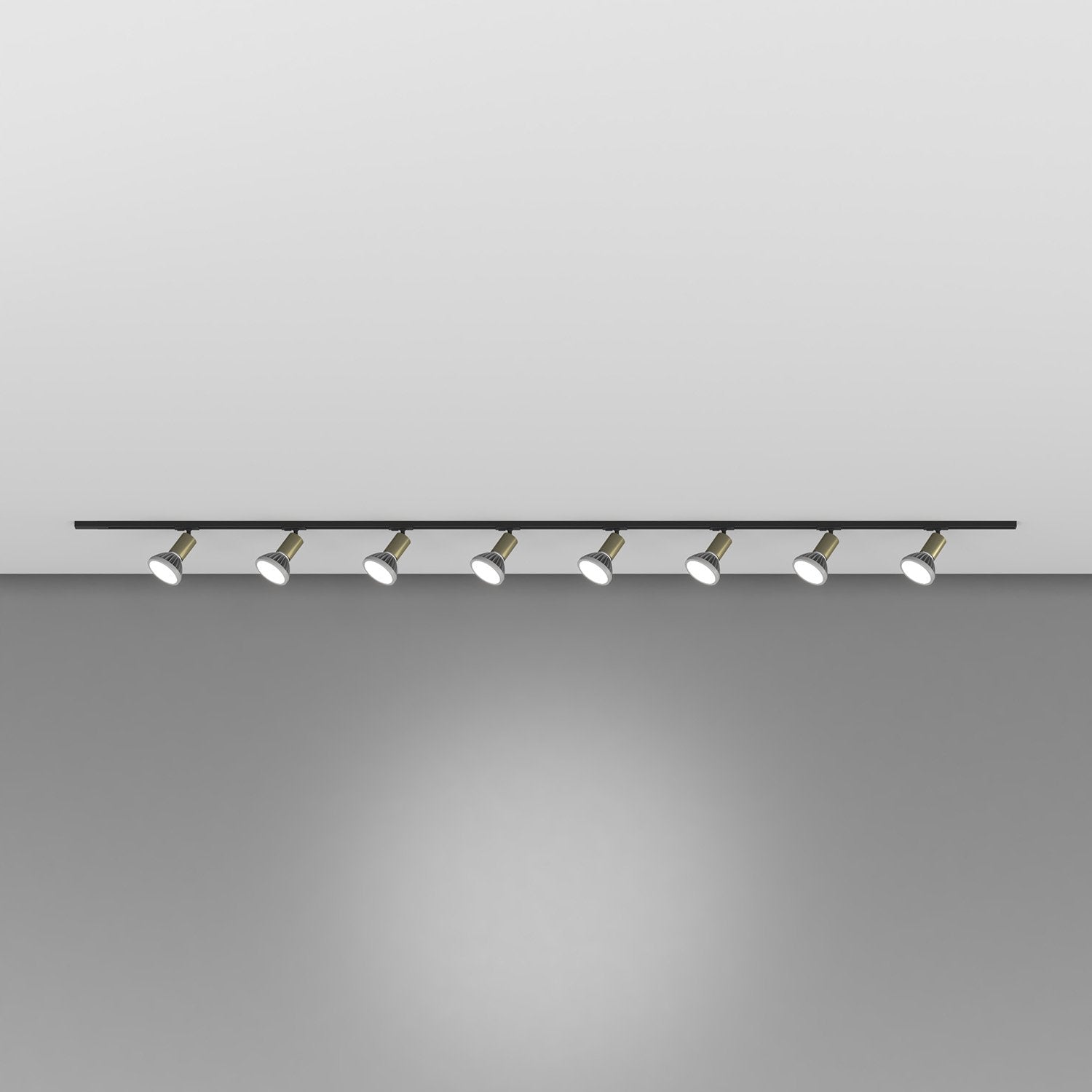 Kit Binario Moderno Mono Amos Kit Metallo Oro 8 Luci E27