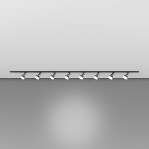 Kit Binario Moderno Mono Amos Kit Metallo Oro 8 Luci E27