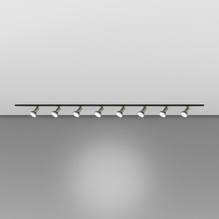 Kit Binario Moderno Mono Amos Kit Metallo Oro 8 Luci E27