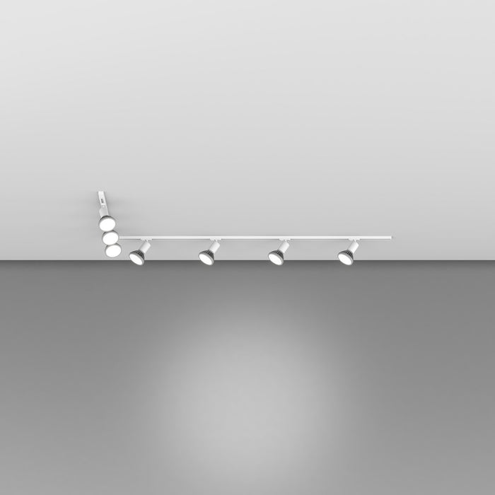 Kit Binario Moderno Mono Amos Kit Metallo Bianco 7 Luci E27