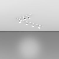 Kit Binario Moderno Mono Amos Kit Metallo Bianco 7 Luci E27