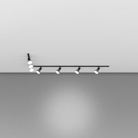 Kit Binario Moderno Mono Amos Kit Metallo Nero 7 Luci E27